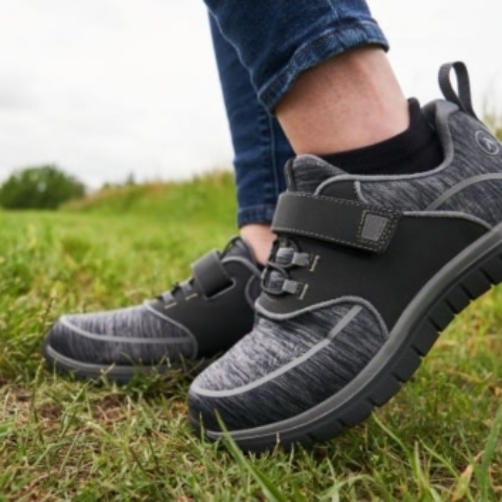 Anodyne (Size 8) Black & Gray No.45 Sport Jogger Walking & Running Sneakers